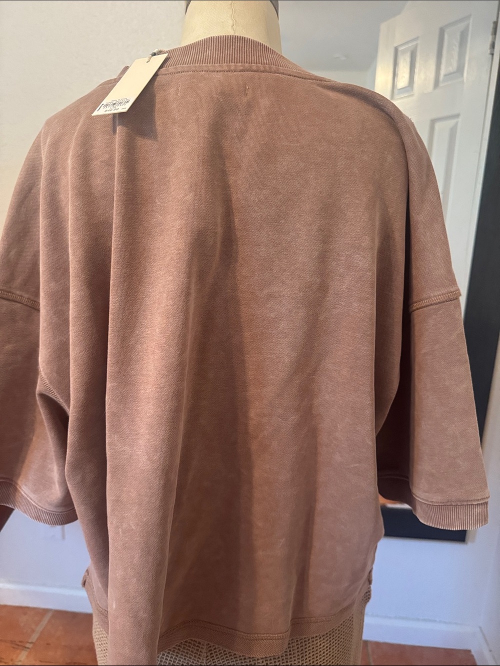 Gilded Intent Washed Brown Button-Front Sweatshirt - Picture 4 of 7